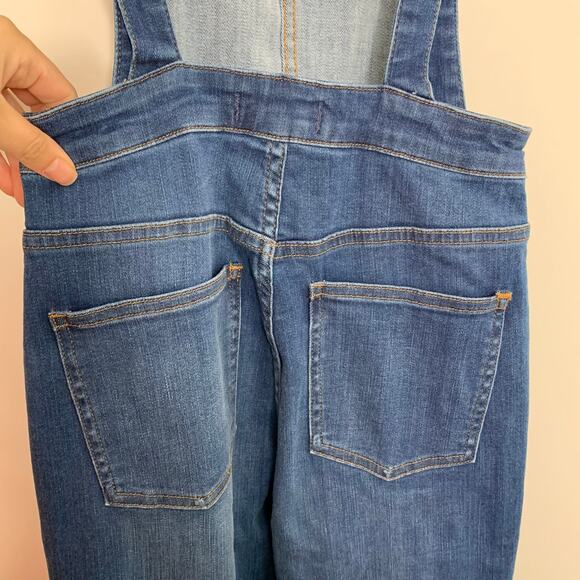 Madewell Skinny Bib Overalls in Santiago Wash Stretch Womens XS - Picture 7 of 14